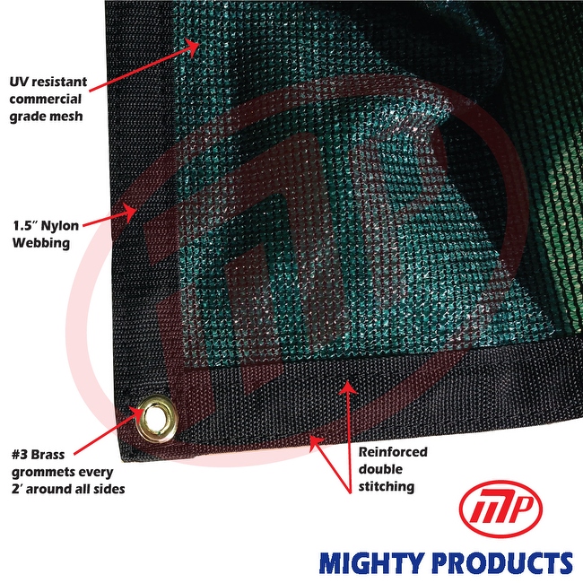 Xtarps - Size: 20 ft. x 20 ft. - Premium 90% Shade Cloth, Shade Sail, Sun Shade (Green Color) (AMN-MS90-G2020)